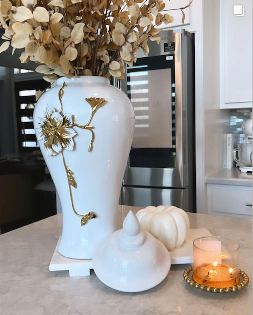 Large Floral Ginger Jar