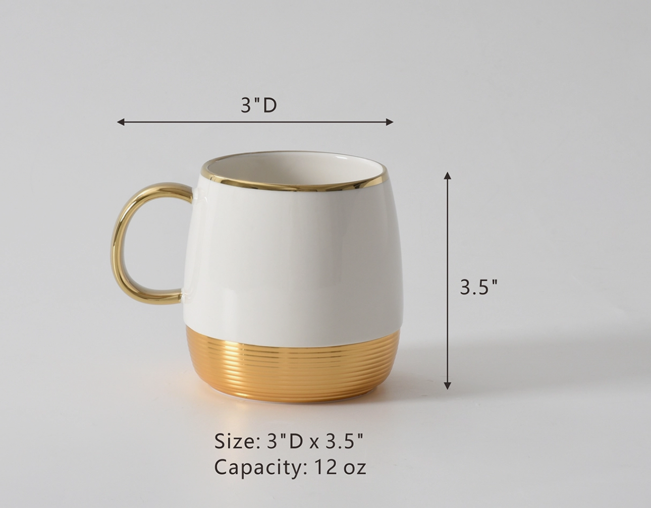 Gold Round Mug