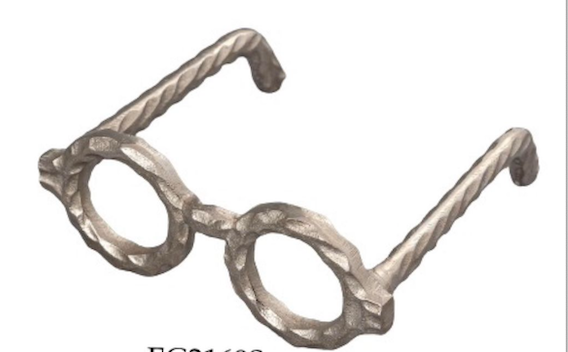 Gold Eyes Glasses Decorative Sculpture
