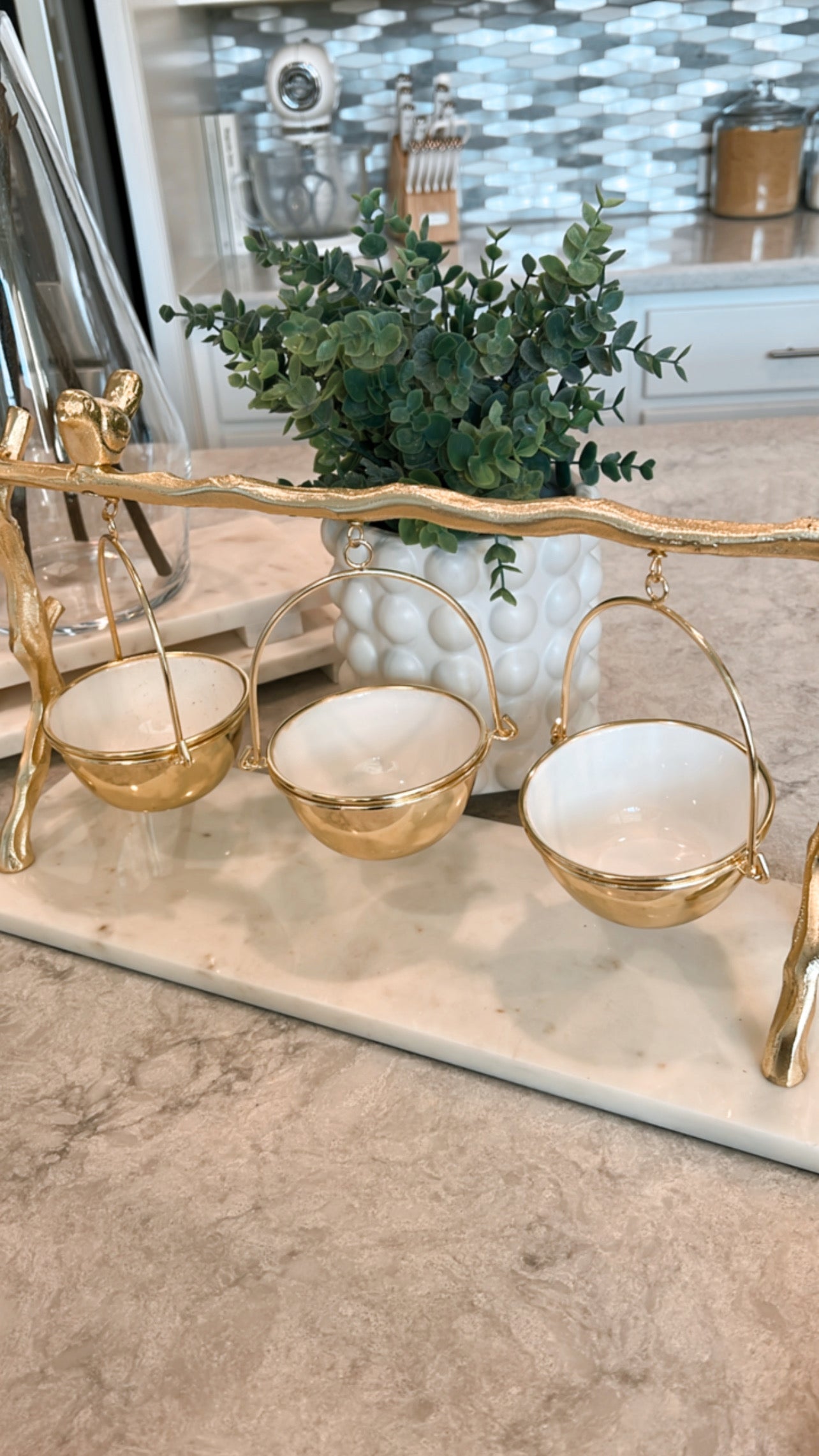 Branch Marble Serving Tray
