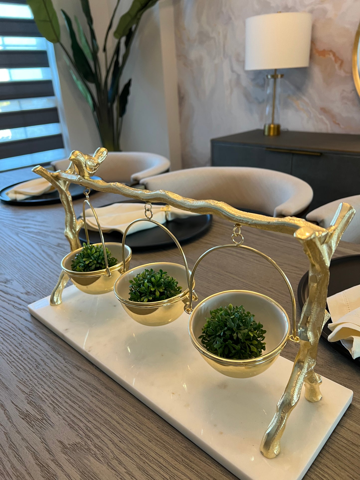 Branch Marble Serving Tray