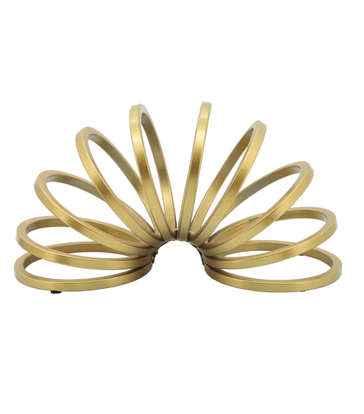 Gold Metal Slinky Decor