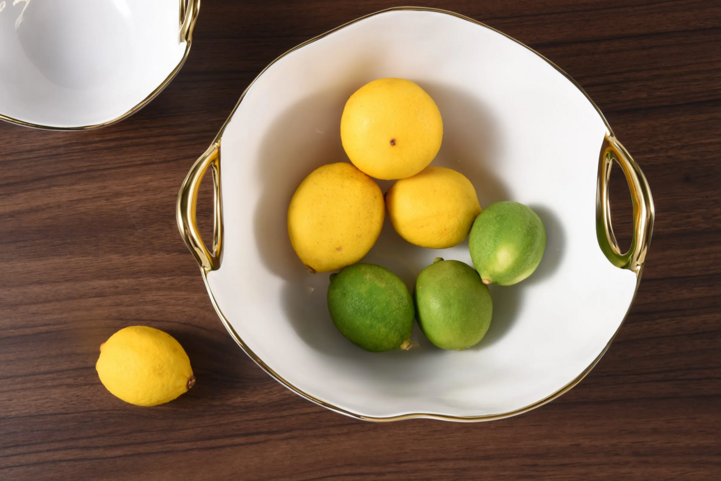 Gold Handle Large Bowl