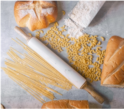 Marble Rolling Pin with Light Wood Handles And Stand Active