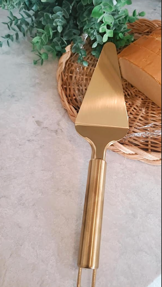 Gold Cake Server