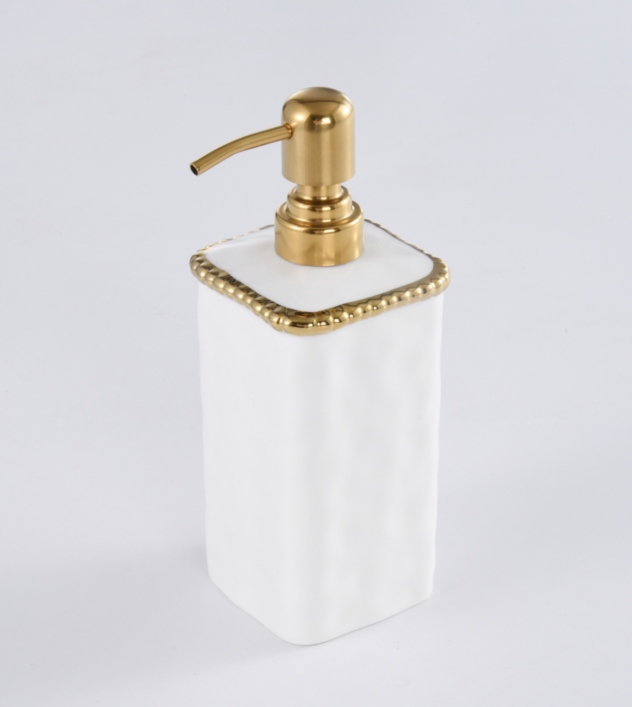 Gold Beaded Bathroom Collection (5 Items)