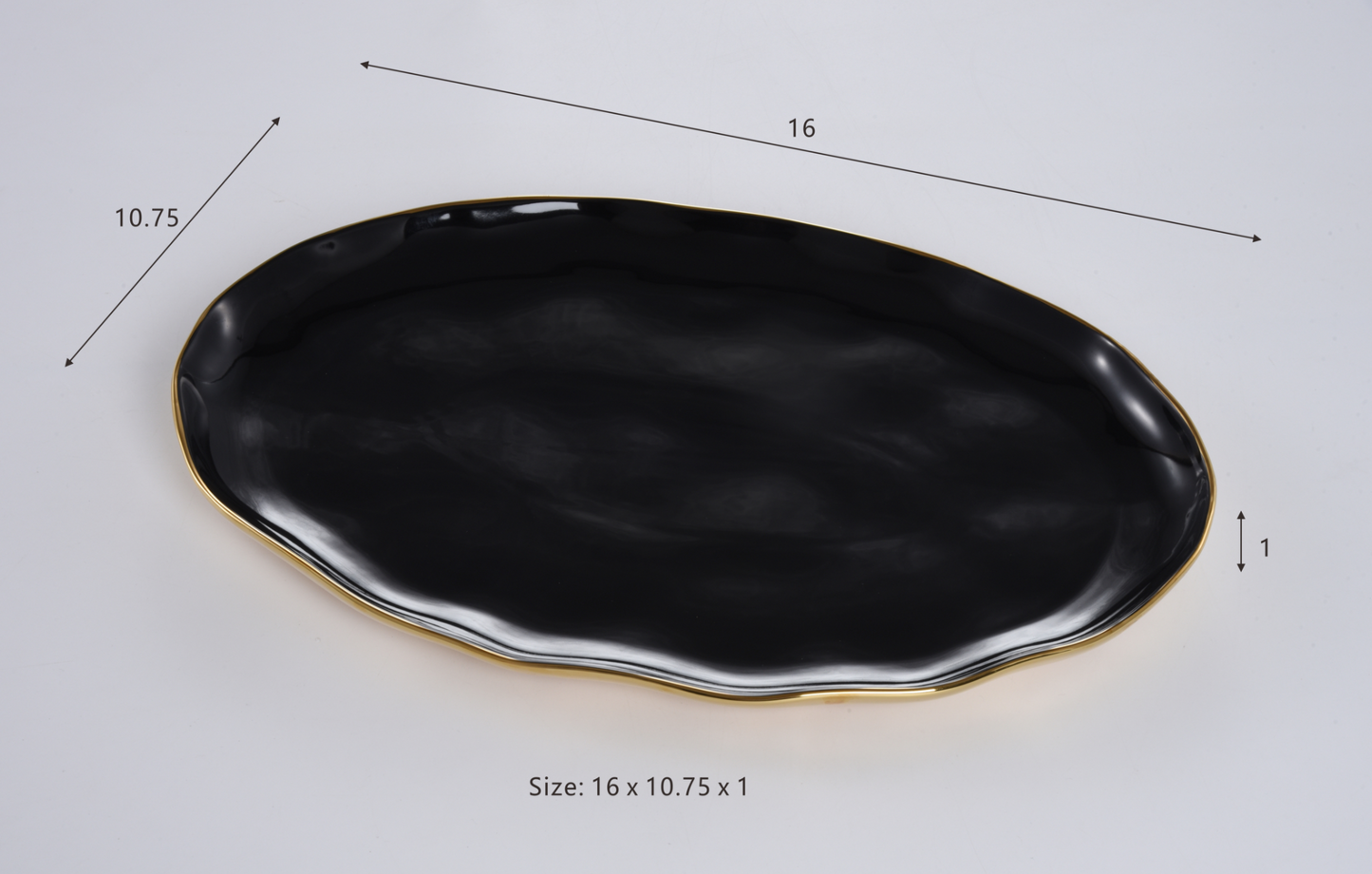 Gold and Black Eclipse Serveware Collection