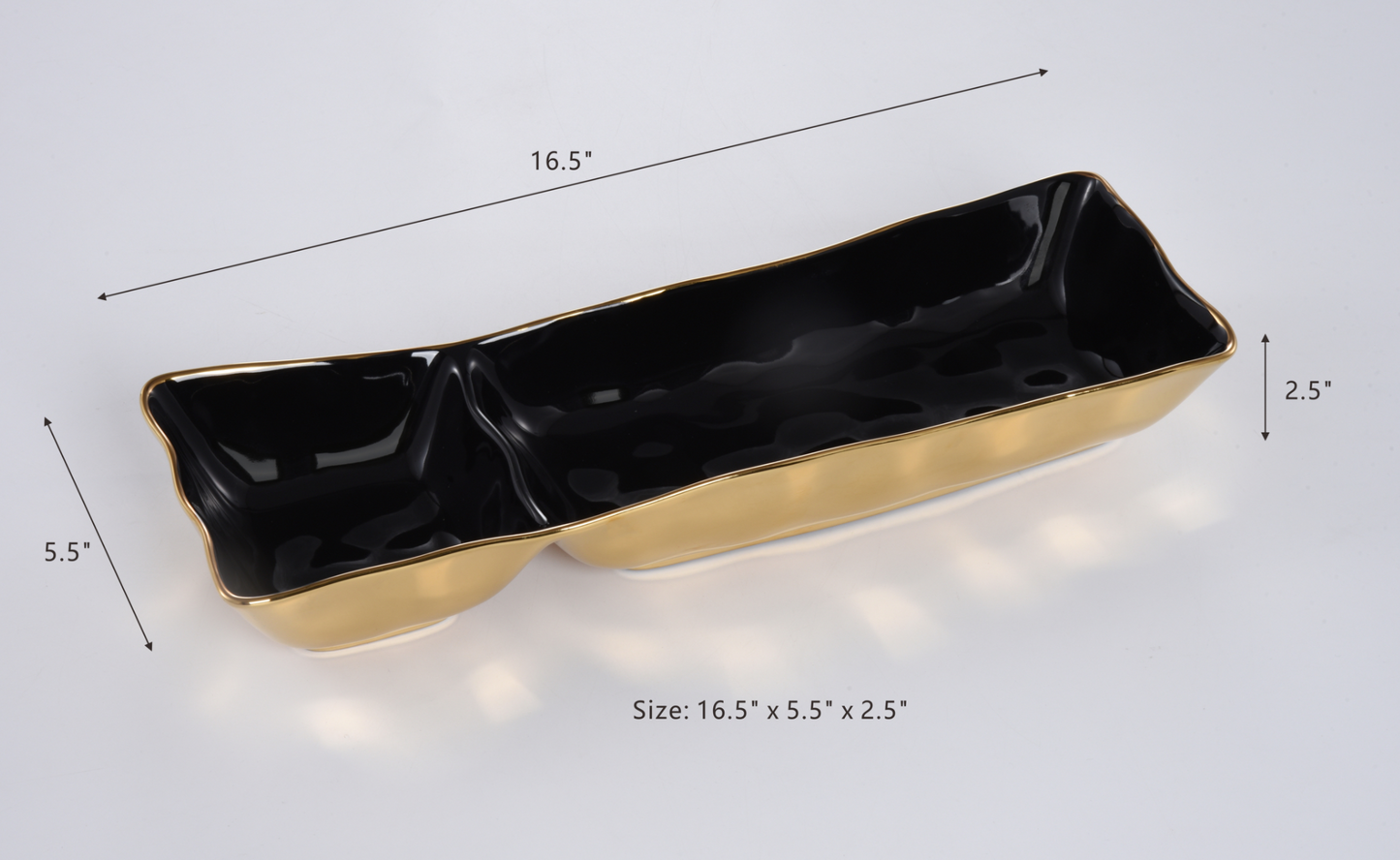 Gold and Black Eclipse Serveware Collection