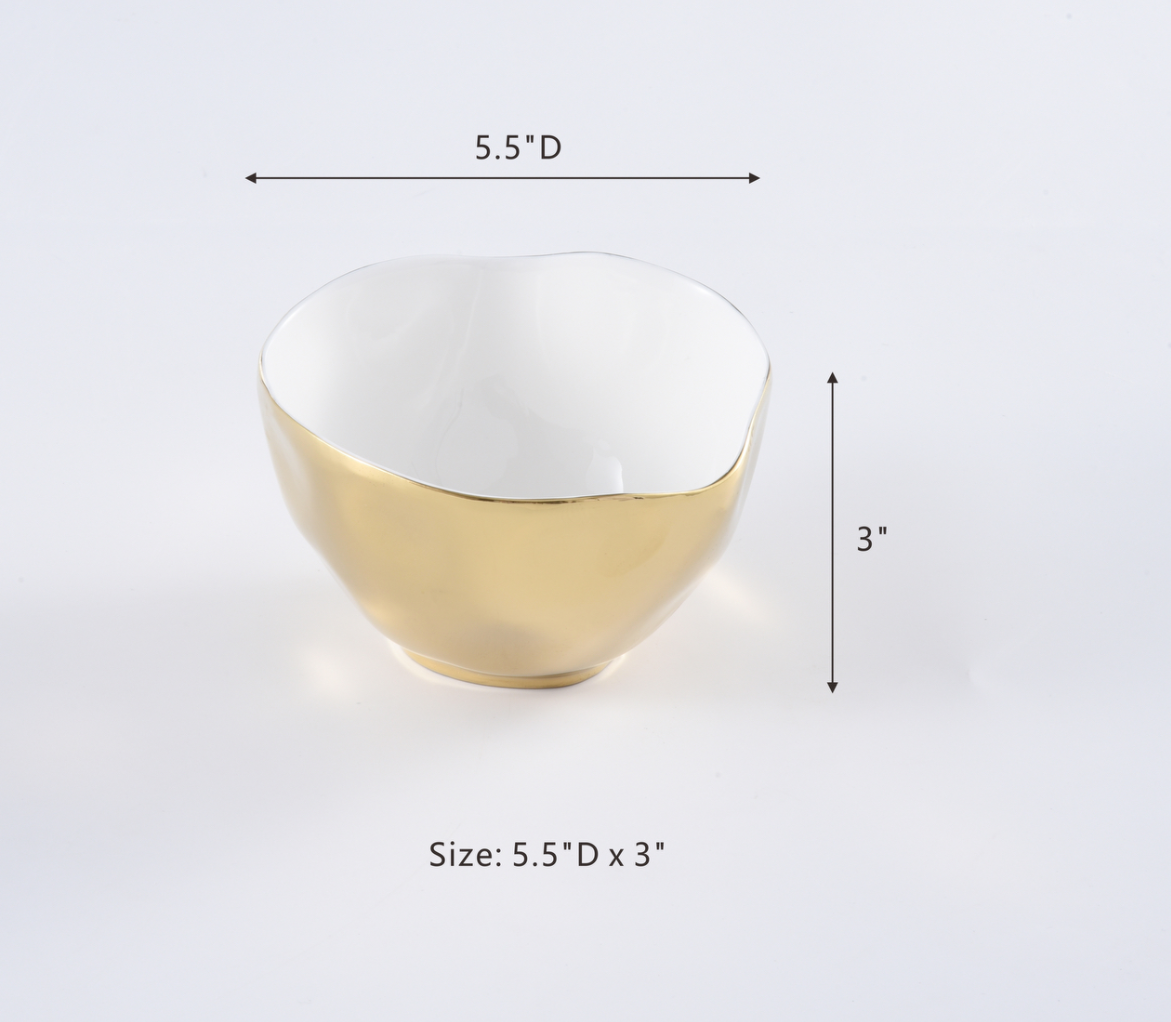 Gold and White Moonlight Serve Ware Collection