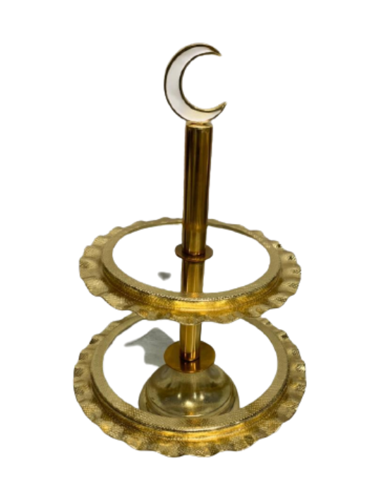 Gold Ripple Moon Detailing Serving Tier Ramadan/Eid