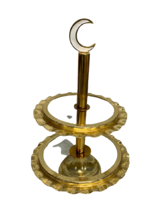 Gold Ripple Moon Detailing Serving Tier Ramadan/Eid