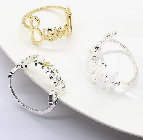 Bismillah Napkin Rings Set of 4 (2 Colors)