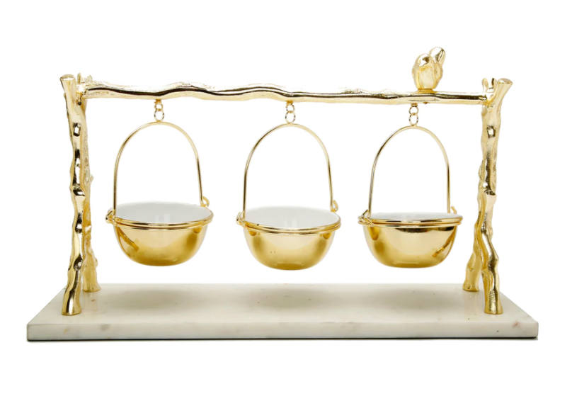 Branch Marble Serving Tray