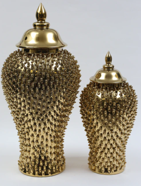 Gold Studded Ginger Jar (3 Sizes)