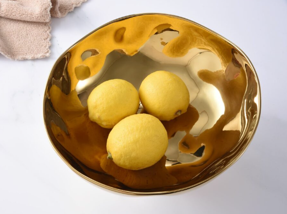 Gold Footed Bowl