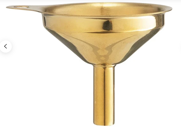 Gold Oil Cruet/ Oil Dispenser and Funnet SET