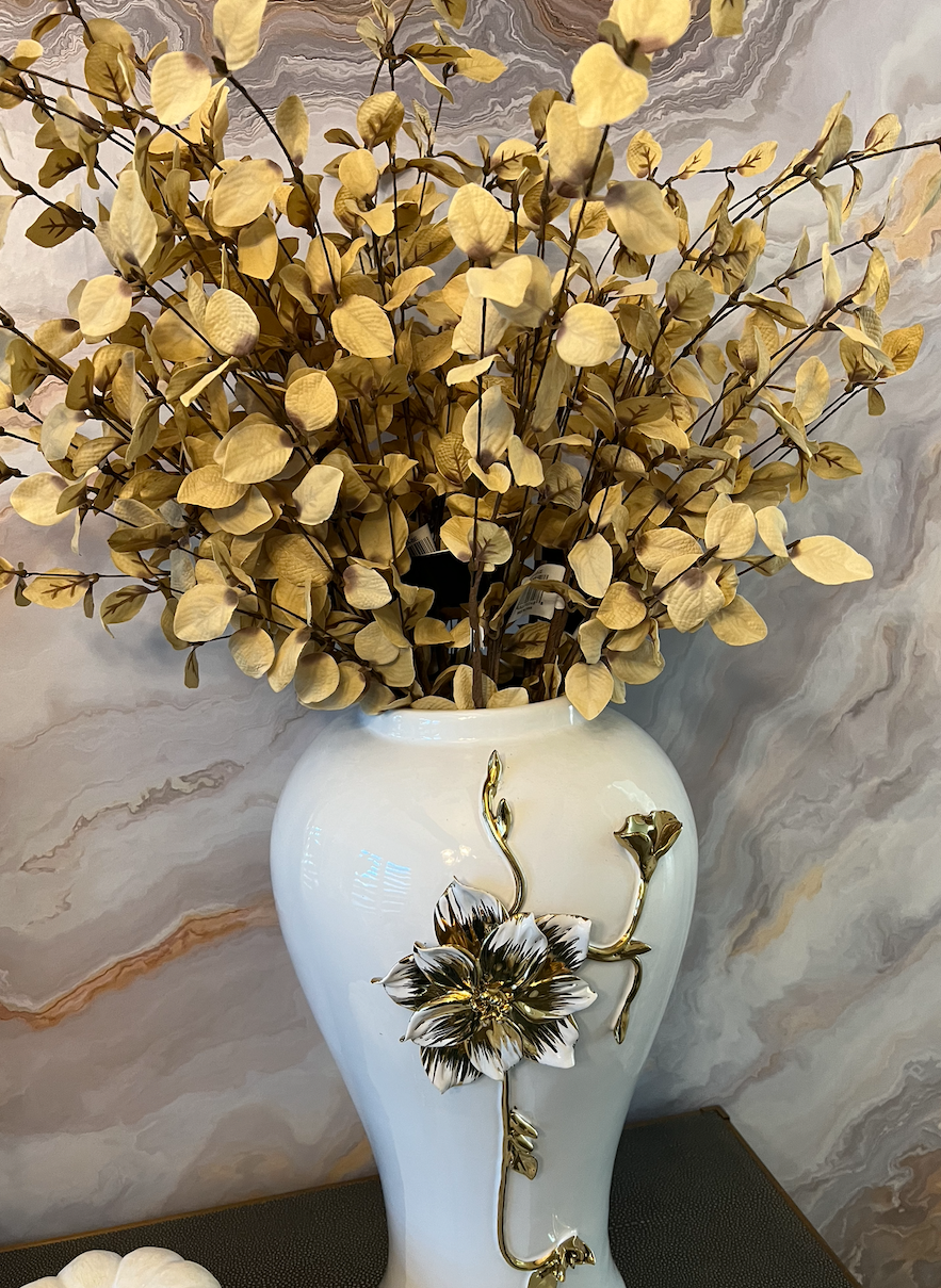 Faux Dried Eucalyptus Stem (BEIGE)