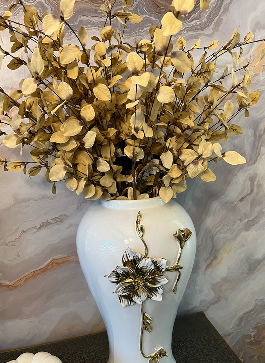 Faux Dried Eucalyptus Stem (BEIGE)