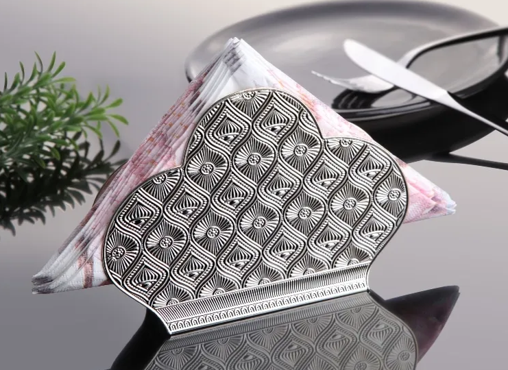 Silver Metal Napkin Holder