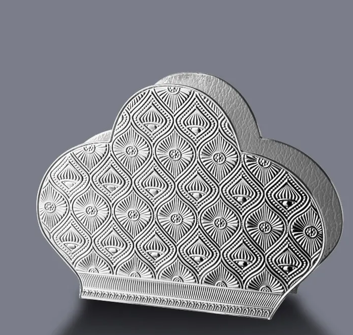 Silver Metal Napkin Holder