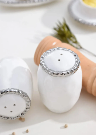 Beaded Salt and Pepper Shakers SET (2 Colors)