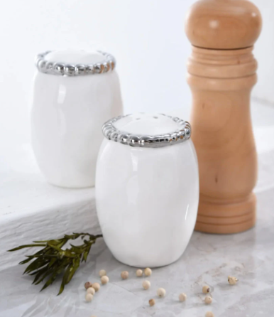 Beaded Salt and Pepper Shakers SET (2 Colors)
