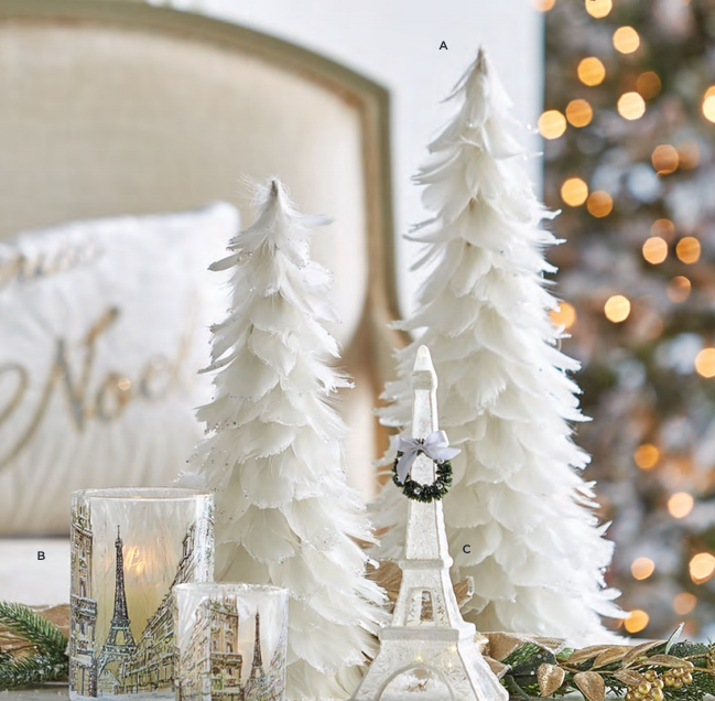 White Feather Trees (2 Sizes)