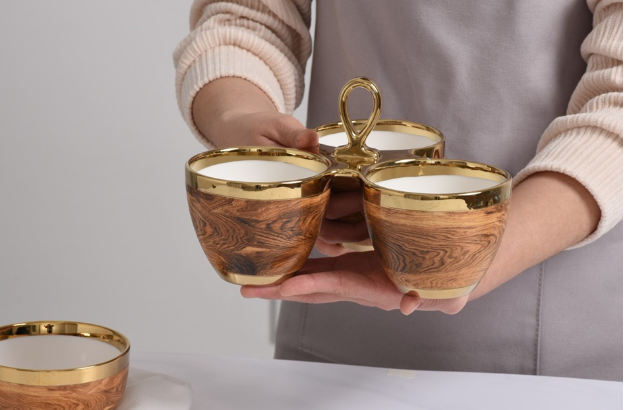 3 Section Bowl Server from The Madera Collection
