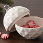 Silver and White Ornament Bowl ( 2 Sizes)