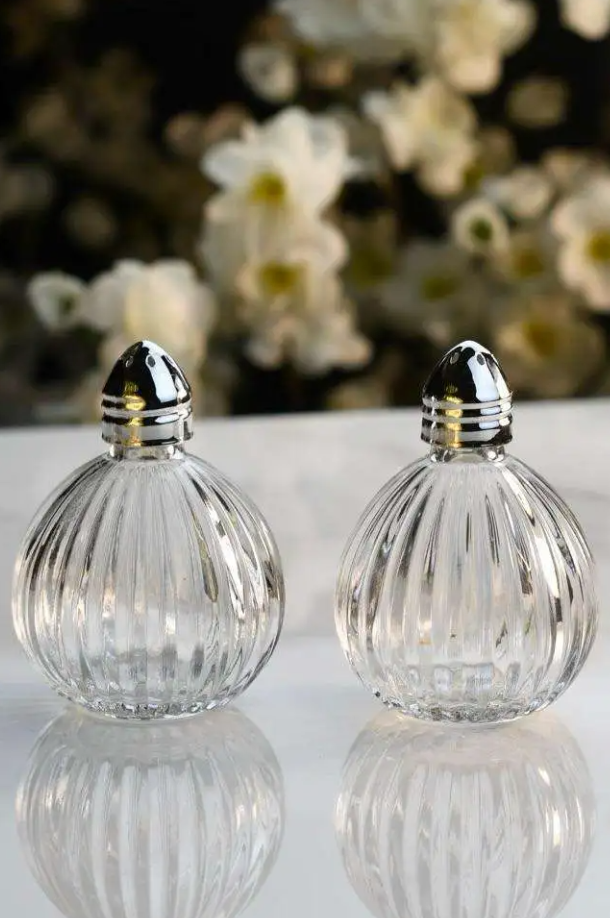 Glass Ornament Salt and Pepper Set (2 Colors)