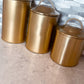 Gold Metal Canisters (Set of 3)