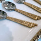 Gold Mosiac Handle Dessert Spoons Set Of 4