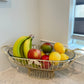 Gold Leaf Oval Shaped Bowl with Glass Insert