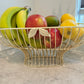 Gold Leaf Oval Shaped Bowl with Glass Insert