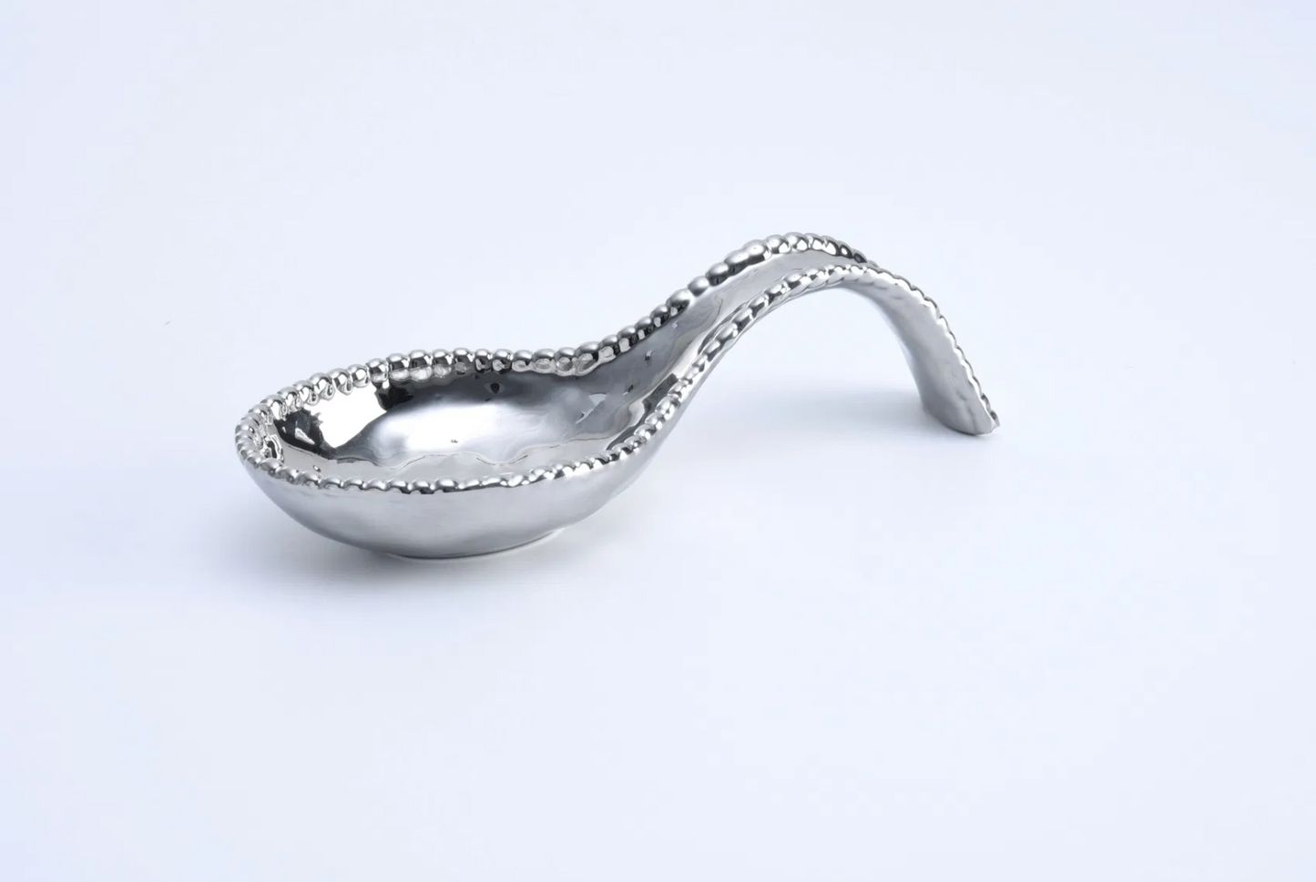 Silver Beaded Spoon Rest