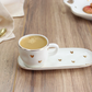 Gold Heart Detailed Cup and Saucer