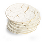 METALLIC MARBLED SALAD PLATE