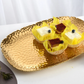 Extra-Large Gold Hammered Serving Platter