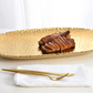 Extra-Large Gold Hammered Serving Platter
