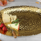 Extra-Large Gold Hammered Serving Platter