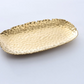 Extra-Large Gold Hammered Serving Platter