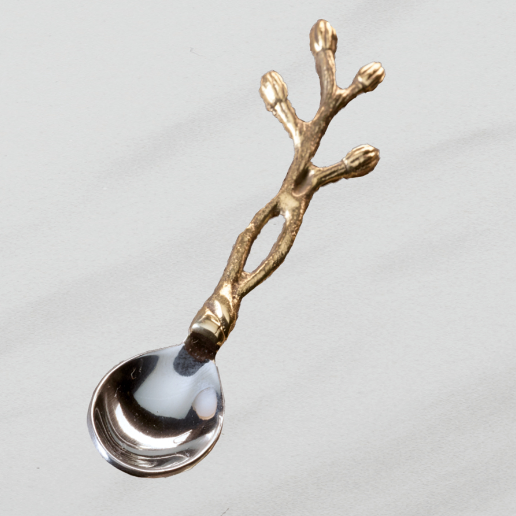 Silver & Gold Branch Spoon - Small