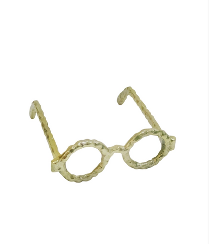 Gold  Eyes Glasses Decorative Sculpture