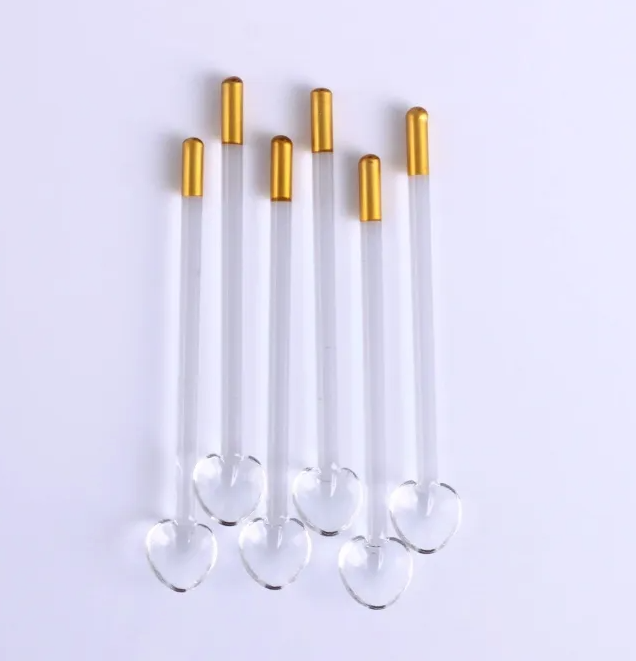 Gold and Glass Spices/Tea Spoons (6 PCS)