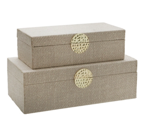 Gold Medallion Box Set Of 2