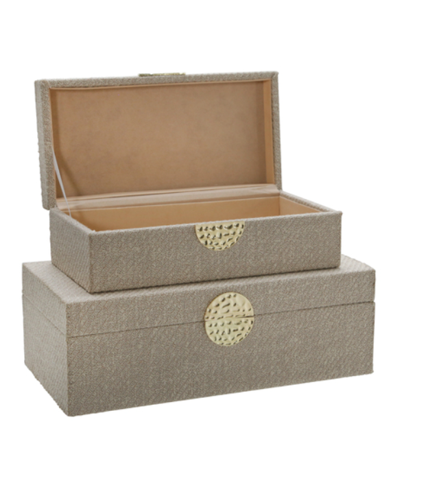 Gold Medallion Box Set Of 2