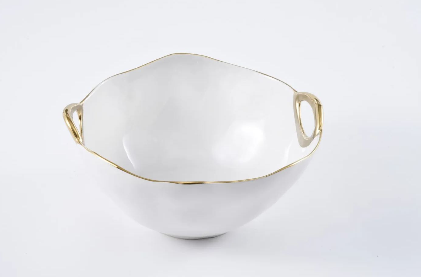 Gold Handle Large Bowl