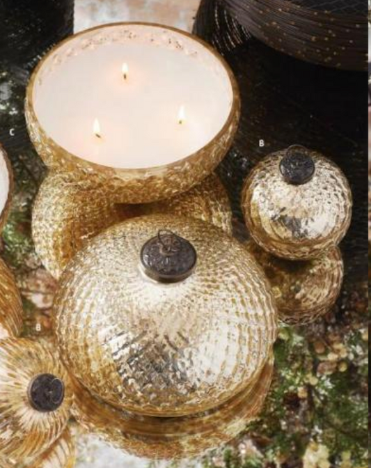 Textured Round Ornament Candle