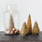 Gold Christmas Tree Shaped Candle