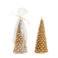 Gold Christmas Tree Shaped Candle